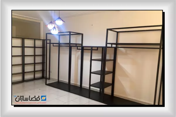ساخت قفسه لنبار جهت نگهداری  پوشاک
