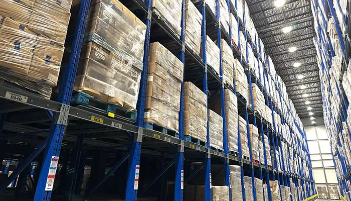 چیدمان مواد غذایی در انبار